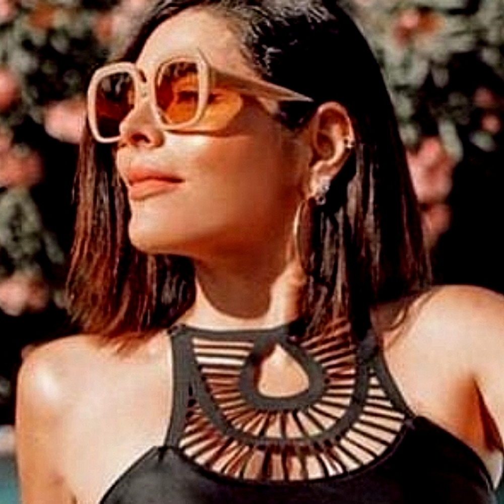 Sunglasses Light Brown Tan Oversized Round Square Rectangle Full Rim